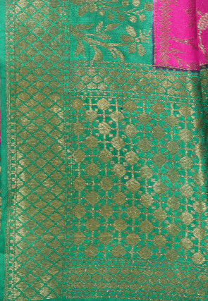 Banarasi Silk Saree in Fuchsia