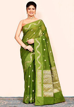 Banarasi Saree in Green