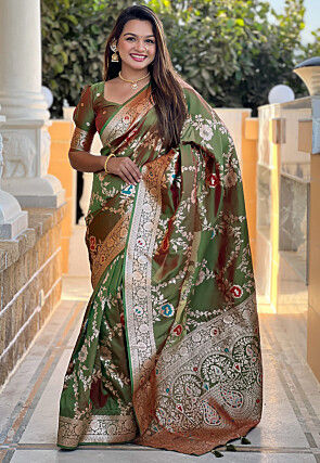 Banarasi Saree in Green