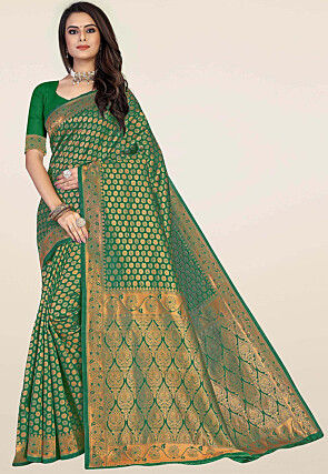 Banarasi Saree in Green
