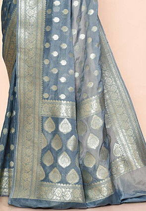 Banarasi Saree in Grey