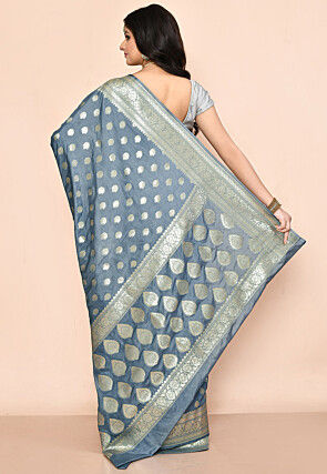 Banarasi Saree in Grey