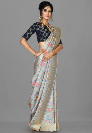 Banarasi Saree in Grey
