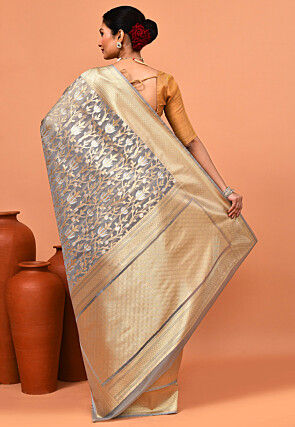 Banarasi Saree in Grey