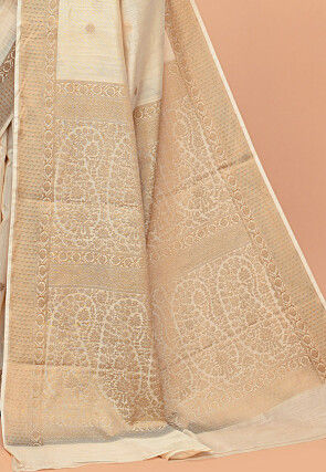 Banarasi Saree in Light Beige