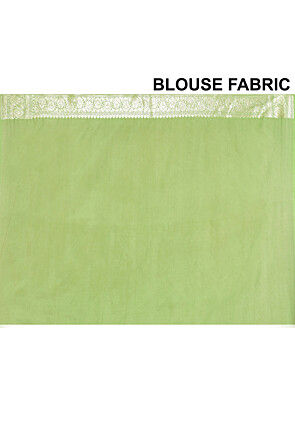 Banarasi Saree in Light Green