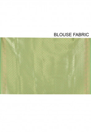 Banarasi Saree in Light Green