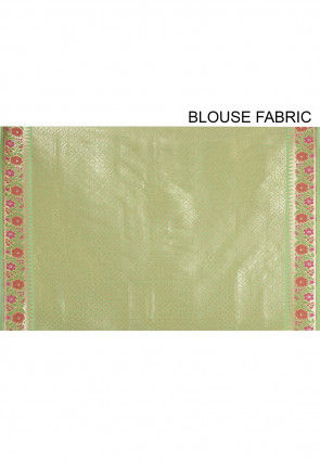Banarasi Saree in Light Green