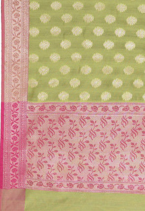 Banarasi Saree in Light Green