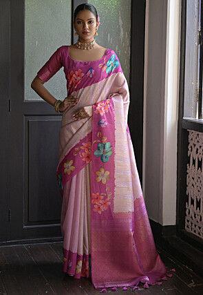 Banarasi Saree in Light Purple
