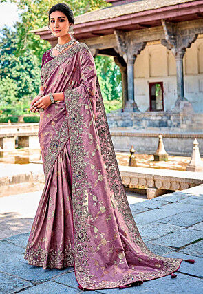 Purple colour saree for wedding online