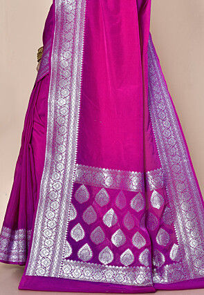 Banarasi Saree in Magenta