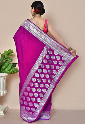 Banarasi Saree in Magenta