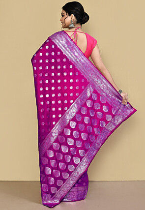 Banarasi Saree in Magenta