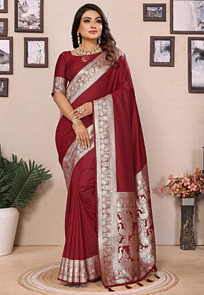 Banarasi Saree in Maroon