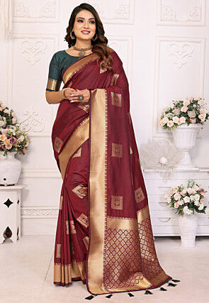 Banarasi Saree in Maroon