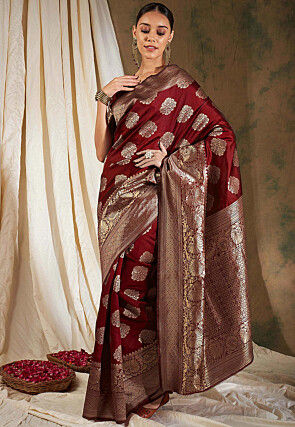 Banarasi Saree in Maroon