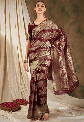 Banarasi Saree in Maroon