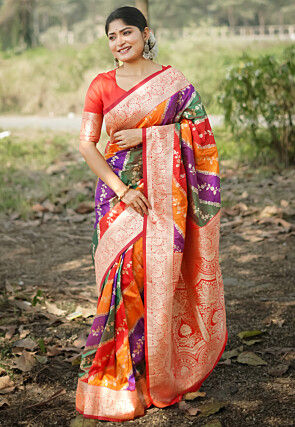 Banarasi Saree in Multicolor
