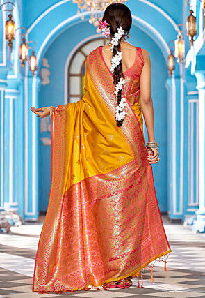Banarasi Saree in Mustard
