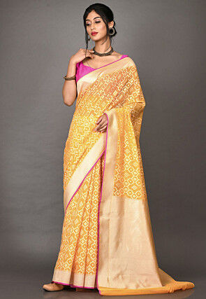 Banarasi Saree in Mustard