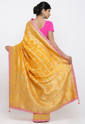 Banarasi Saree in Mustard