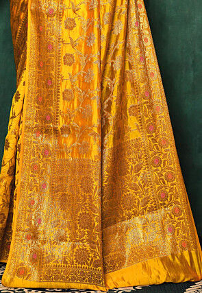 Banarasi Saree in Mustard