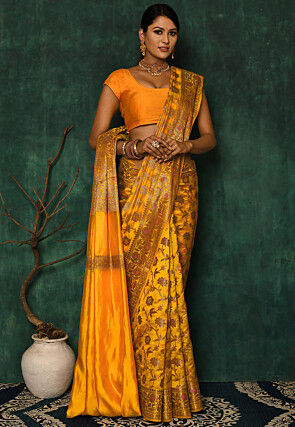 Banarasi Saree in Mustard