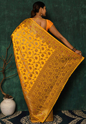 Banarasi Saree in Mustard