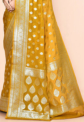 Banarasi Saree in Mustard