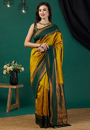 Banarasi Saree in Mustard