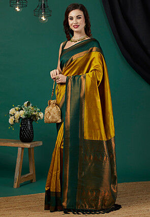Banarasi Saree in Mustard