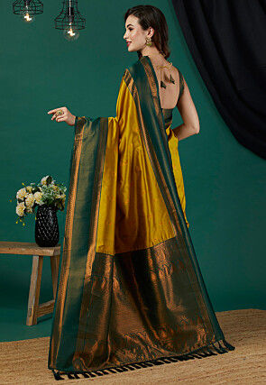 Banarasi Saree in Mustard