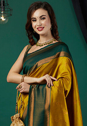 Banarasi Saree in Mustard