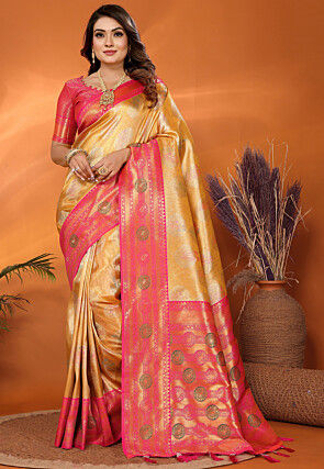Banarasi Saree in Mustard