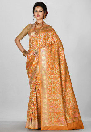 Banarasi Saree in Mustard