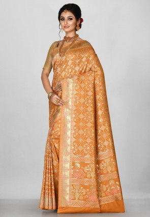 Banarasi Saree in Mustard
