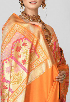 Banarasi Saree in Mustard