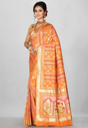Banarasi Saree in Mustard