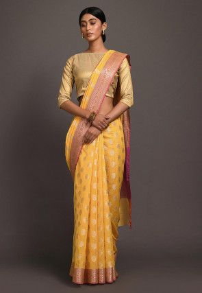 Banarasi Saree in Mustard