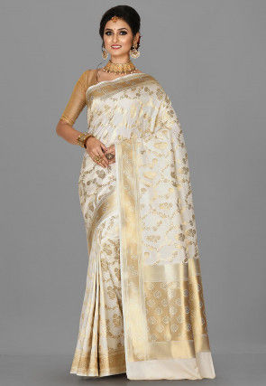 Banarasi Saree in Off White