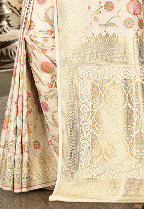 Banarasi Saree in Off White