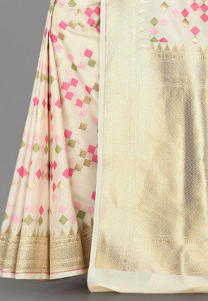 Banarasi Saree in Off White