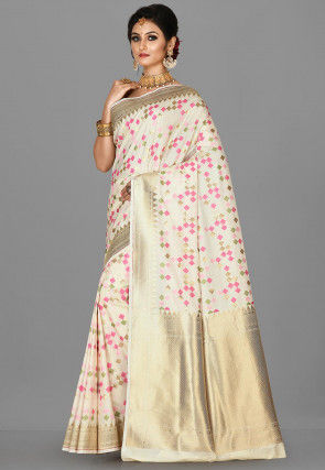 Banarasi Saree in Off White