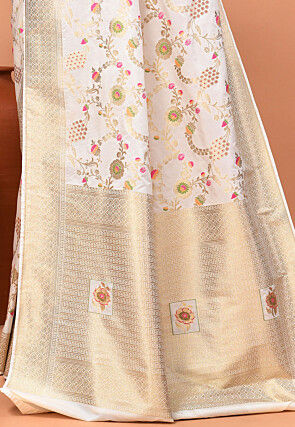 Banarasi Saree in Off White
