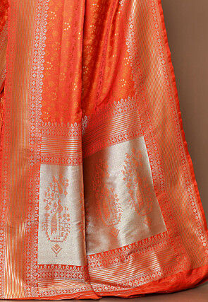 Banarasi Saree in Orange