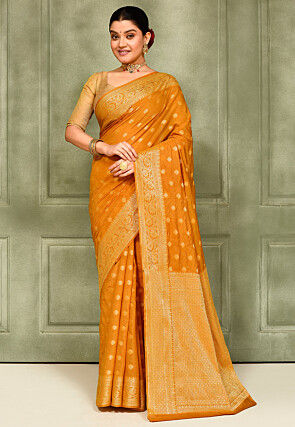 Banarasi Saree in Orange