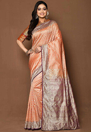 Banarasi Saree in Orange