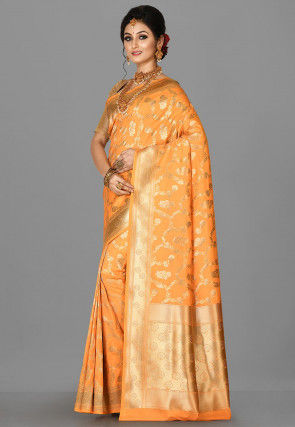 Banarasi Saree in Orange