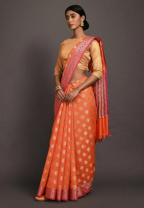 Banarasi Saree in Orange